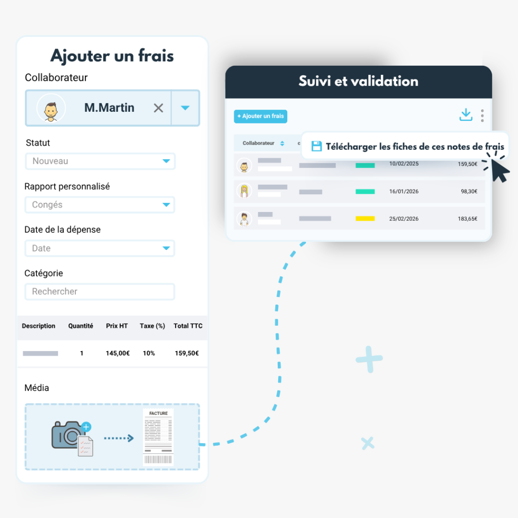 Gestion notes de frais
